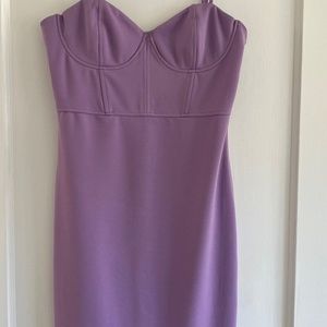 Zara Lilac Corset Style Dress Medium M